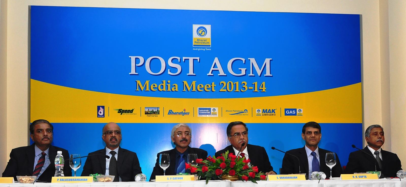 Media Reps interact with BPCL team at Post AGM Press Meet
